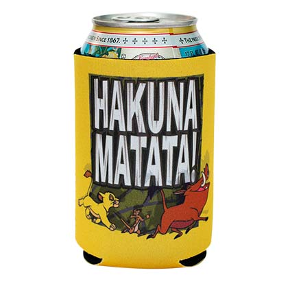 Disney Lion King Hakuna Matata Beer Can Koozie