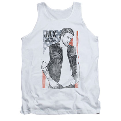 Sons Of Anarchy Jax President White Tank Top