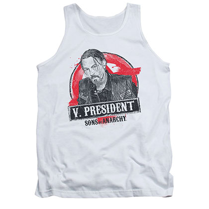 Sons Of Anarchy Vice President White Tank Top