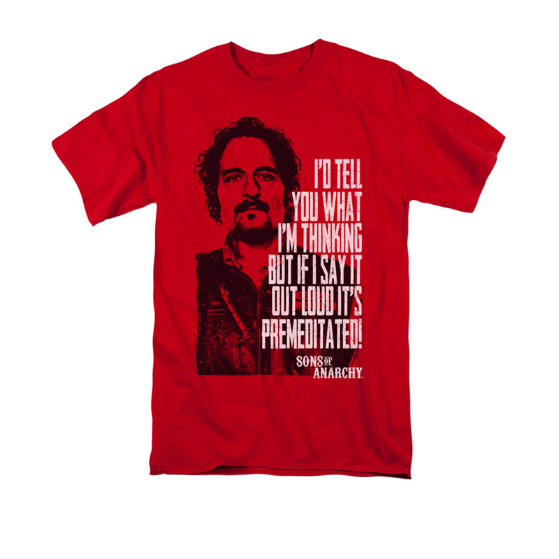 Sons Of Anarchy With Tig Red T-Shirt