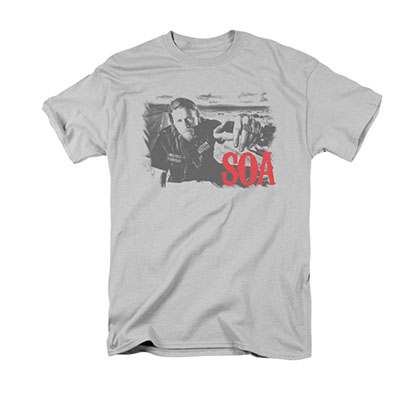 Sons Of Anarchy Jax Block Gray T-Shirt