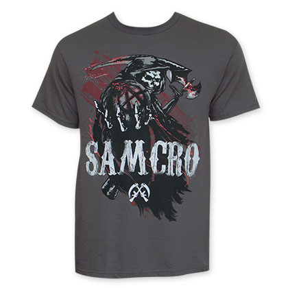 Sons Of Anarchy Grey Reaper Blood SAMCRO Tee Shirt