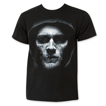 Sons Of Anarchy Men's Black Jax Reaper Face Tee Shirt