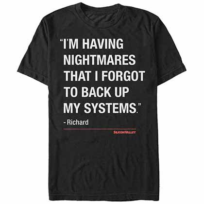 Silicon Valley Quote Time Richard Black T-Shirt