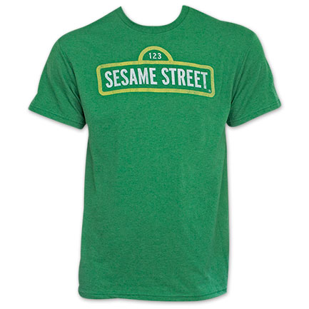 Sesame Street Retro 123 Sign Classic TV SHow T-Shirt