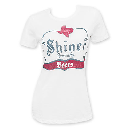 Shiner Specialty Women's Gray Beer Logo T-Shirt