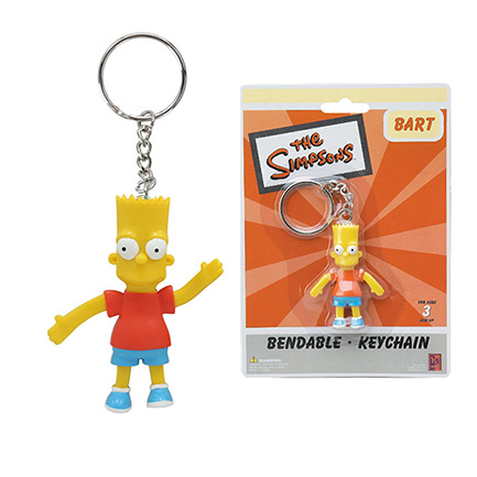 The Simpsons Bart Bendable 2.5-Inch Figure Keychain
