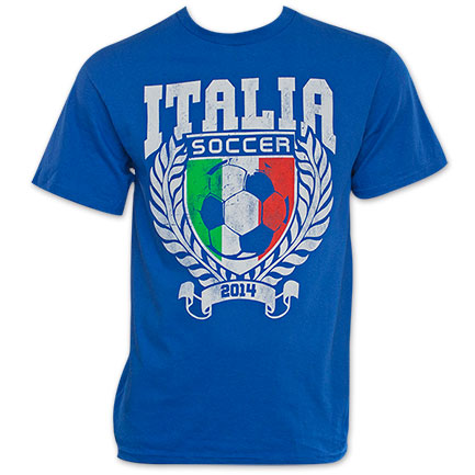 Italy Blue World Cup Soccer 2014 T-Shirt