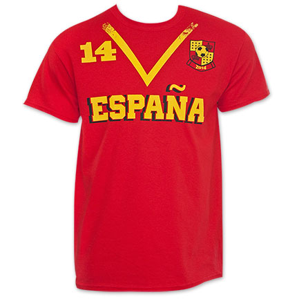 Spain Soccer Team World Cup Jersey Shirt