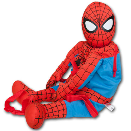 Spiderman Marvel Plush Zipper Novelty Bag Backpack Buddy