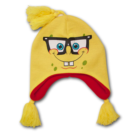 Spongebob Squarepants Nerd Knit Flap Beanie