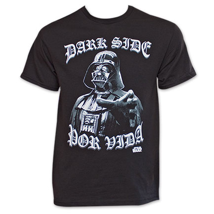 Star Wars Dark Side Por Vida T Shirt Black