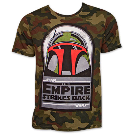 Star Wars Boba Fett Empire Strikes Back TShirt - Camo