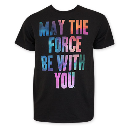 Star Wars Men's May The Force Be With You Tie Dye Tee Shirt