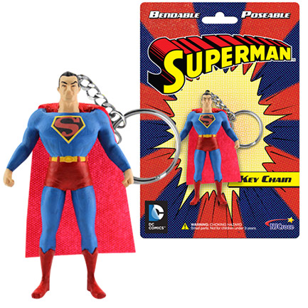Superman Bendable 3-Inch Keychain Figure