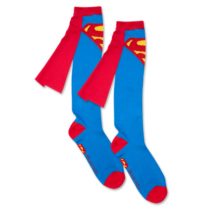 Superman Fan Cape Socks