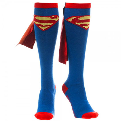 Superman Knee High Cape Socks