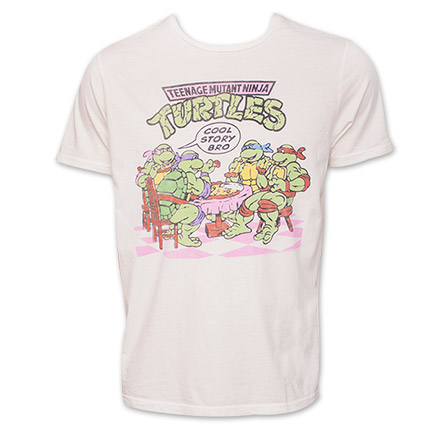 Teenage Mutant Ninja Turtles Cool Story Junk Food TShirt - Cream