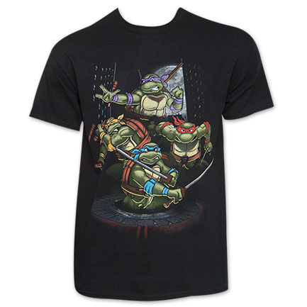 Teenage Mutant Ninja Turtles Mean Group Shot T-Shirt