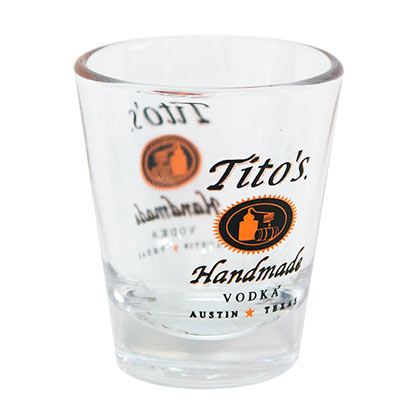 Tito's Vodka Shot Glass