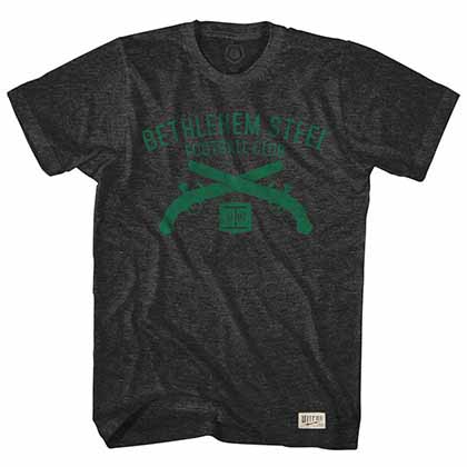 Bethlehem Steel Soccer Club Pistols Black T-Shirt