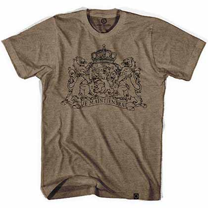 Holland Coat of Arms Soccer Brown T-Shirt
