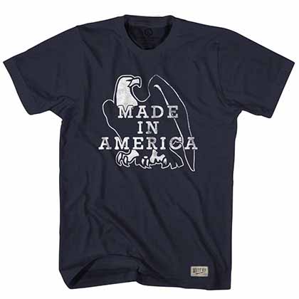 Made In America Eagle Soccer Blue T-Shirt
