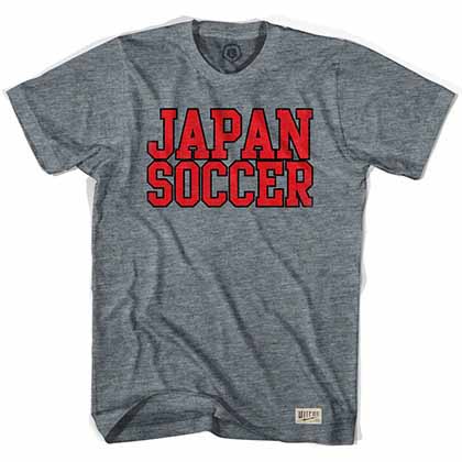 Japan Soccer Nation Soccer Gray T-Shirt