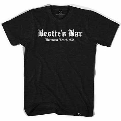George Best Besties Bar Hermosa Beach CA Black T-Shirt