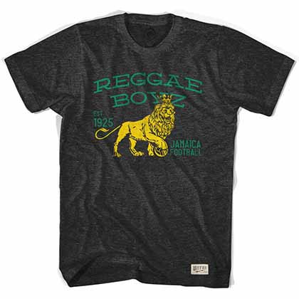 Jamaica Reggae Boyz Soccer Black T-Shirt