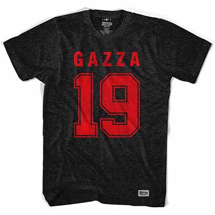 Gascoine Gazza 19 Legend Black T-Shirt