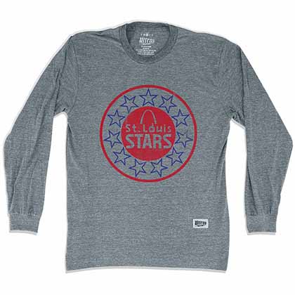 St. Louis Stars Soccer Long Sleeve Gray T-Shirt