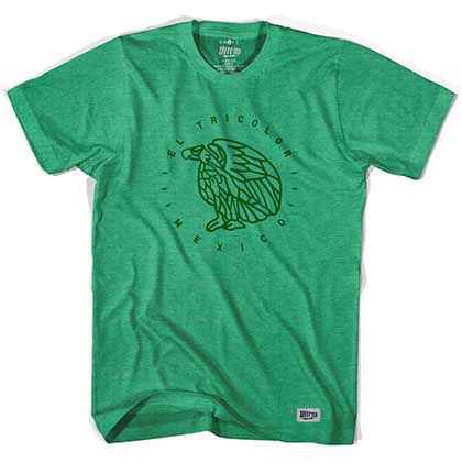 Mexico El Tri-color Eagle Green T-Shirt