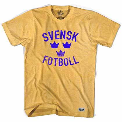 Sweden Svensk Fotboll Yellow T-Shirt
