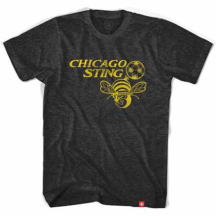 Chicago Sting Soccer Black T-Shirt