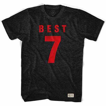 George Best 7 Legend Black T-Shirt