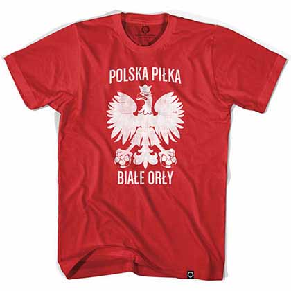 Poland Polska Pilka Soccer Red T-Shirt