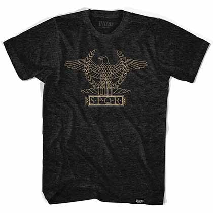 Rome Eagle SPQG Black T-Shirt