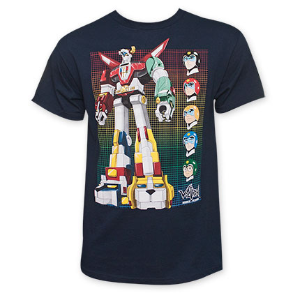 Voltron Defender Of The Universe Grid Tee Shirt