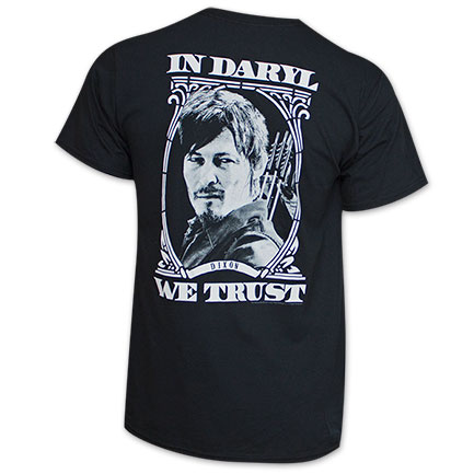 Walking Dead Black In Daryl We Trust Tee Shirt