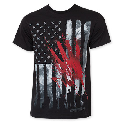 The Walking Dead Bloody Hand Print Tee Shirt