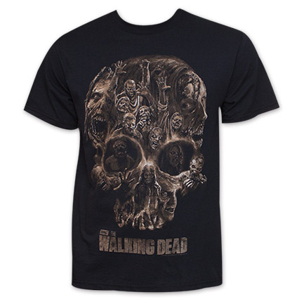The Walking Dead Zombie Skull Shirt
