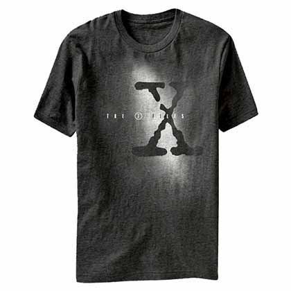 X-Files Show Logo Gray T-Shirt