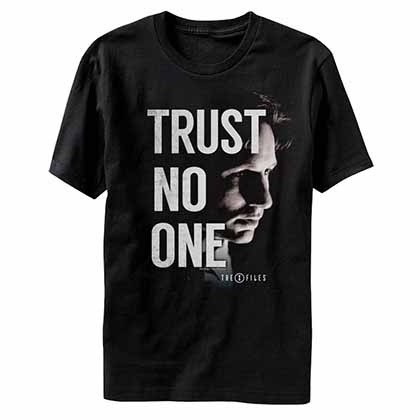 X-Files Trust No One Black T-Shirt