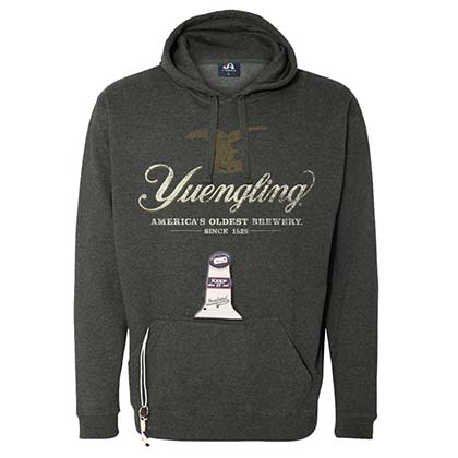 Yuengling Gray Pouch Hoodie