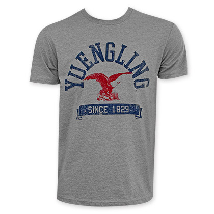 Yuengling Red Eagle Logo Gray T-Shirt