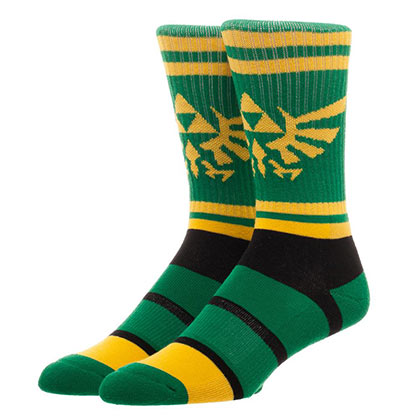 Legend Of Zelda Men's Striped Crew Socks