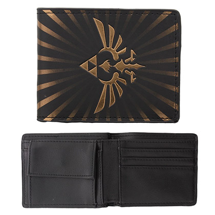 Zelda Black Triforce Wallet
