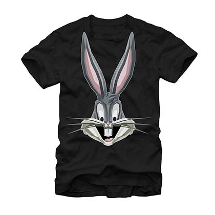 Looney Tunes Poly Bugs Bunny Black T-Shirt