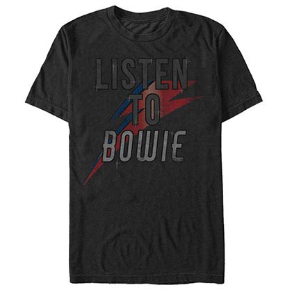 David Bowie Listen Up Black T-Shirt